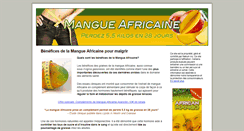 Desktop Screenshot of mangueafricaine.com